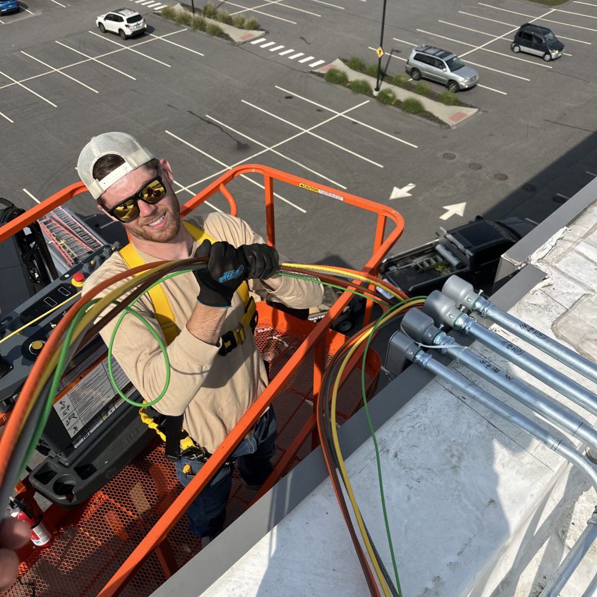 Commercial building wiring project in Connecticut by ETS Electrical Construction