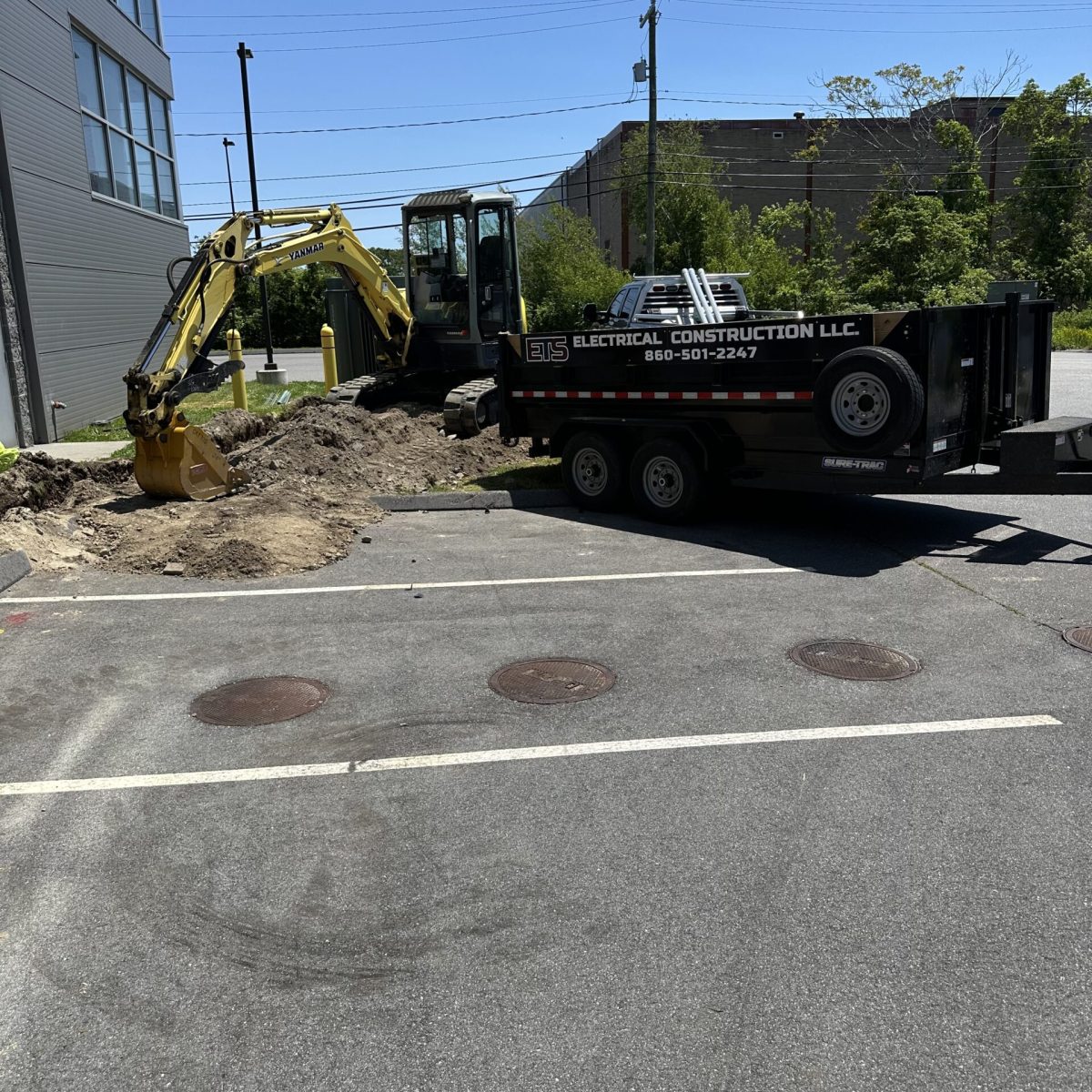 Commercial lighting installation by Connecticut electricians